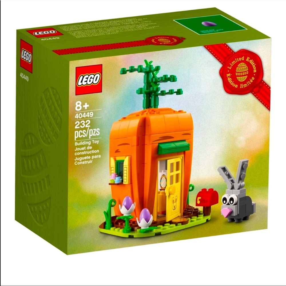 LEGO Limited Edition Easter Bunny's Carrot House 40449, 232 pieces, NIB